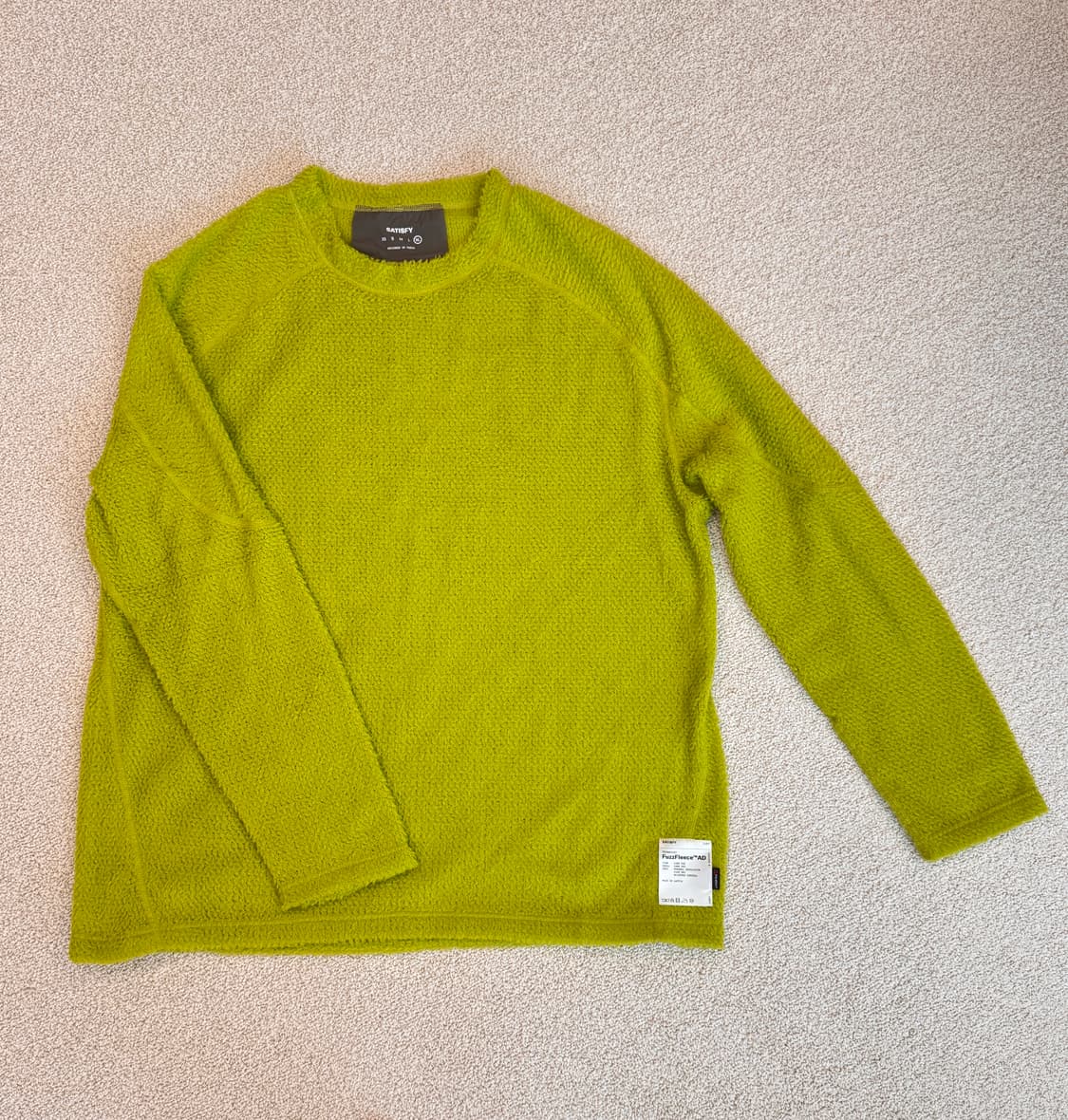 Satisfy 퍼즈 플리스 롱 티셔츠 그린 XL 상품이미지7