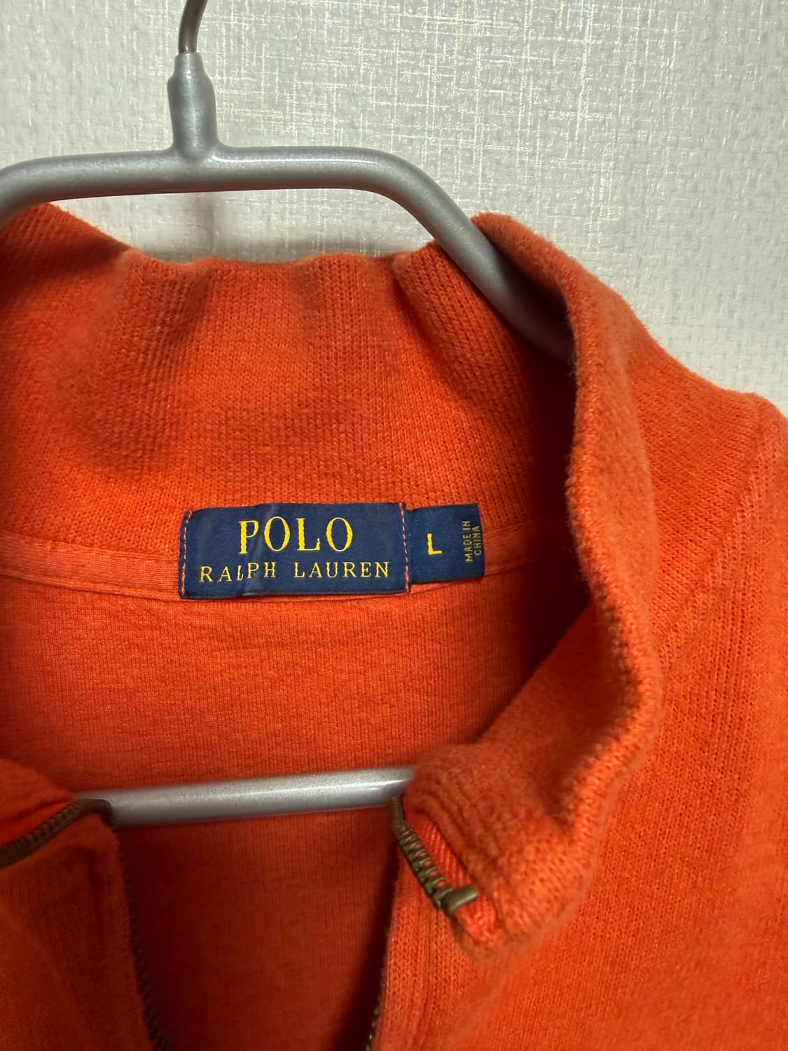 폴로 랄프로렌 오렌지 반집업 니트 (아울렛 정품) 상품이미지2