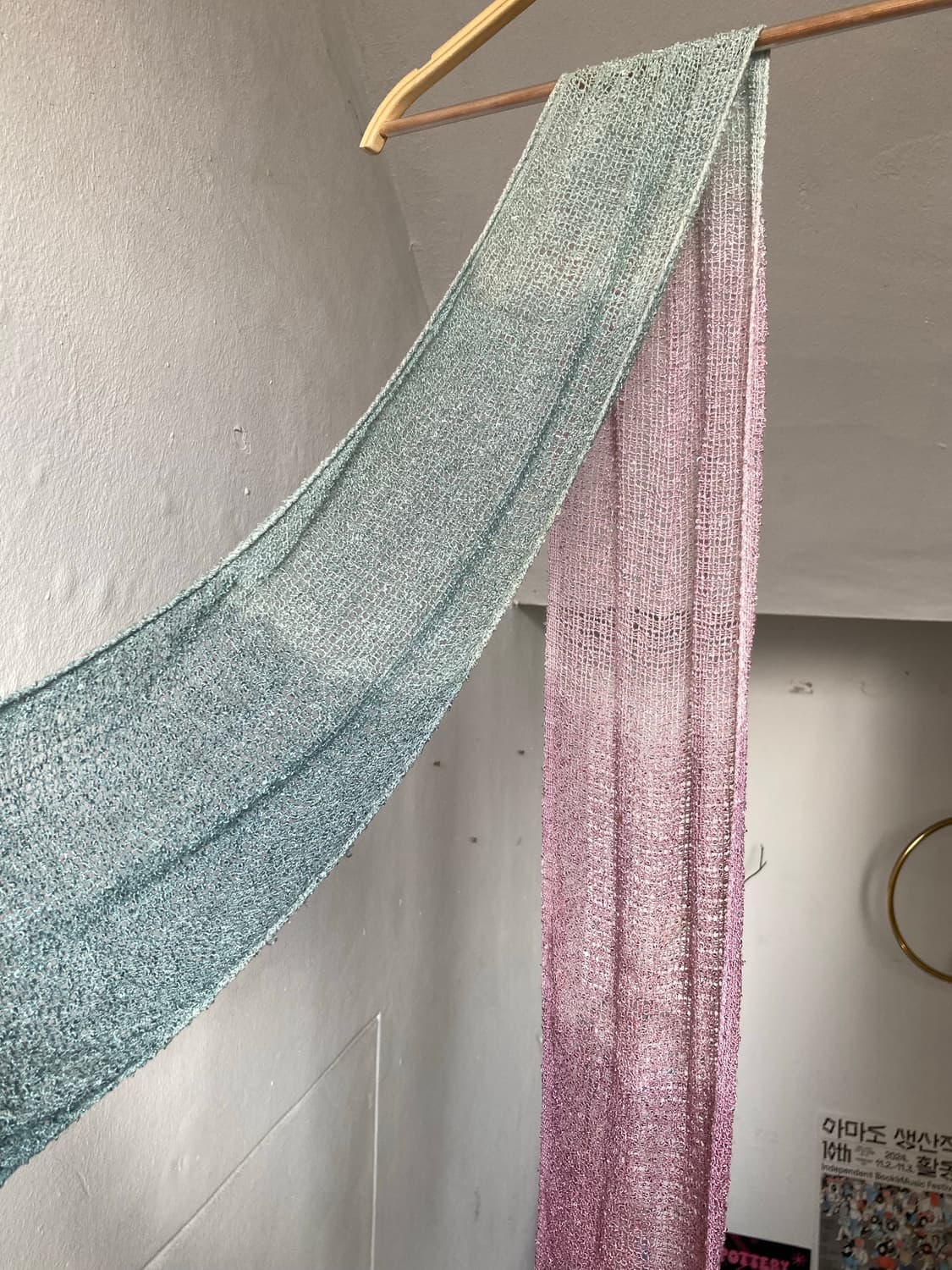 블루퍼플 솜사탕 머플러 상품이미지4