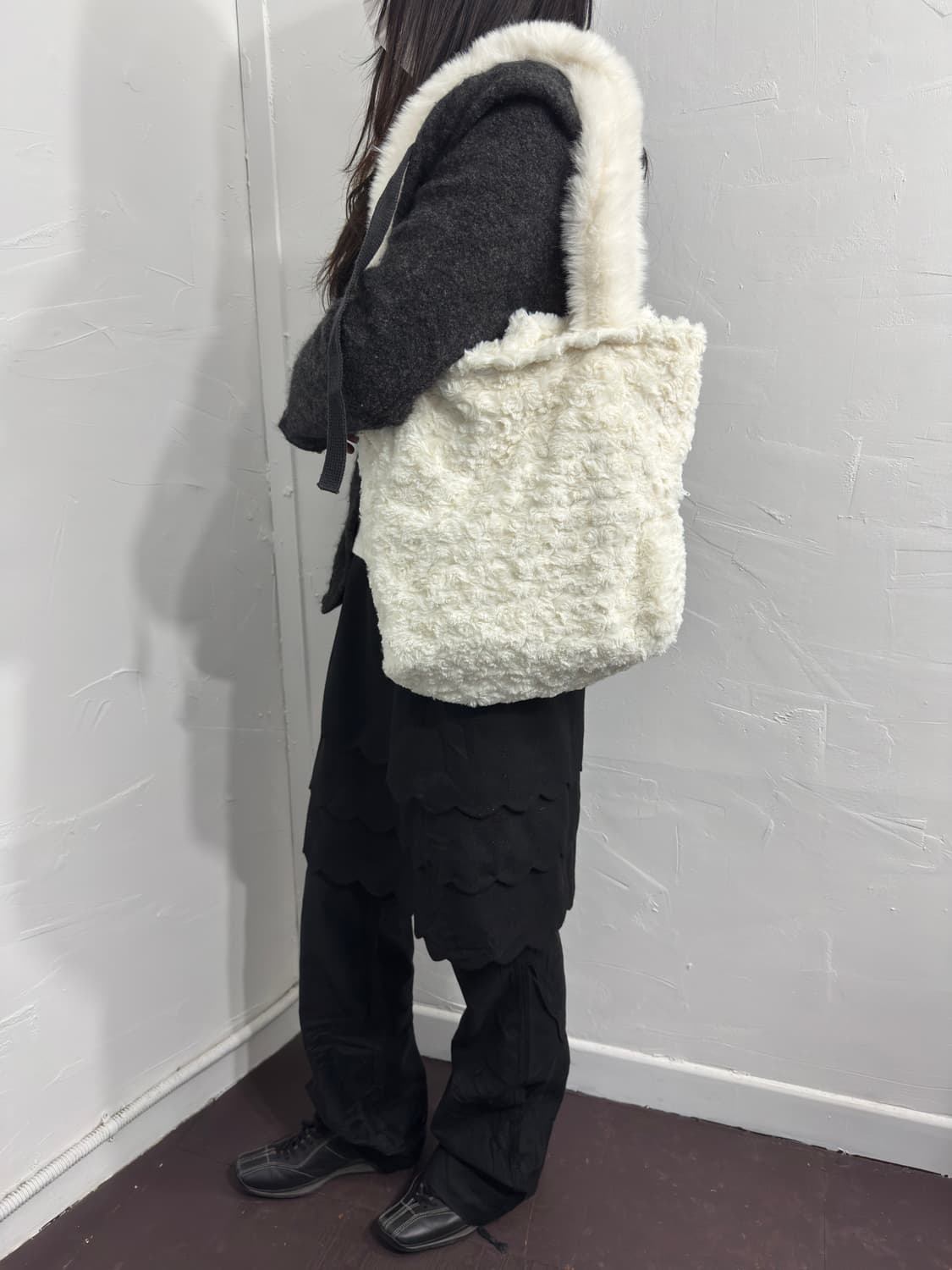 mary quant white fur bag 상품이미지6