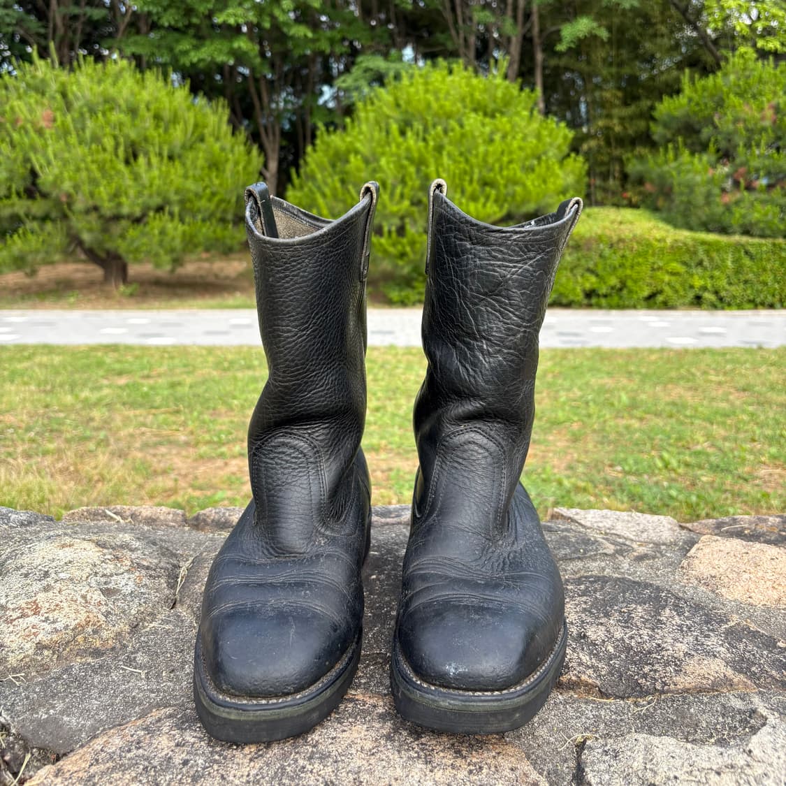 굿이어 Goodyear 블랙 플레인 웨스턴 부츠 상품이미지2