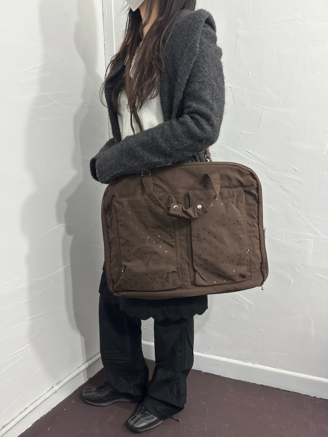 mure brown dot big bag 상품이미지9