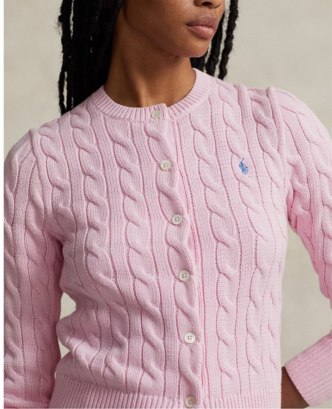 폴로 랄프로렌 여성 케이블니트 가디건 L 상품이미지3