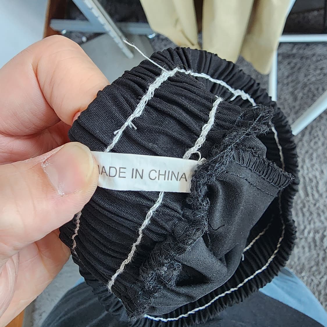 블랙 펑크 카고 조거 팬츠 상품이미지7