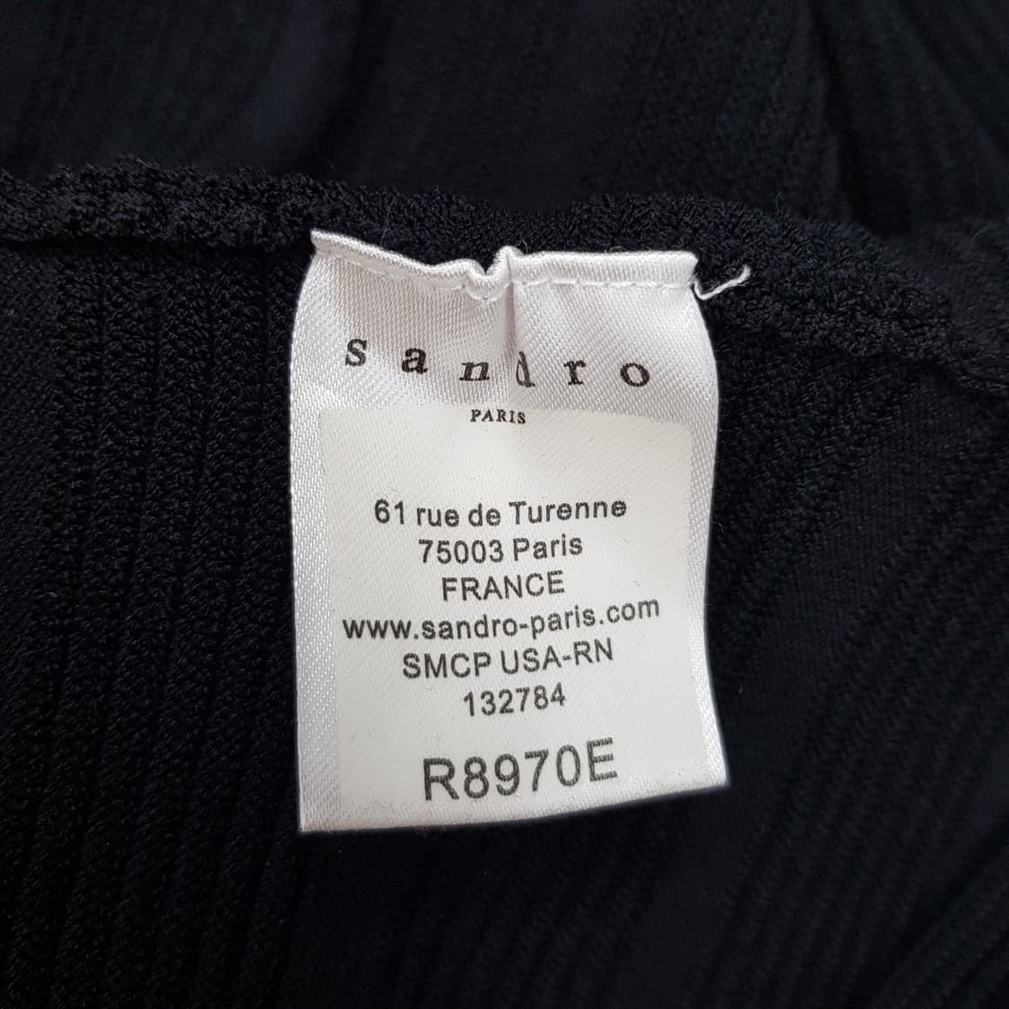 산드로 SANDRO 펀칭 디테일 플레어 니트 원피스 1사이즈 상품이미지6