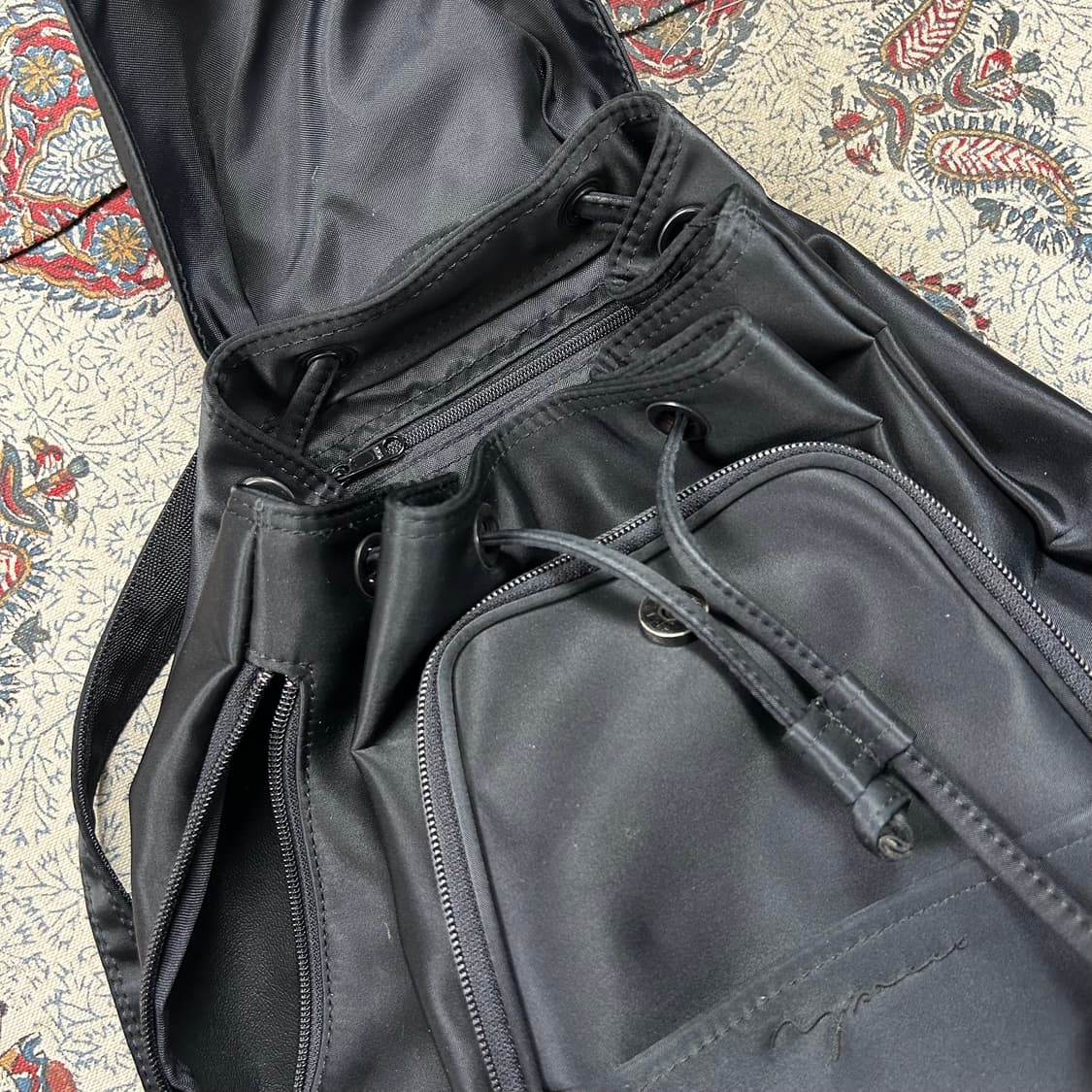 요지 야마모토 YSACCS 드로스트링 백팩 상품이미지4