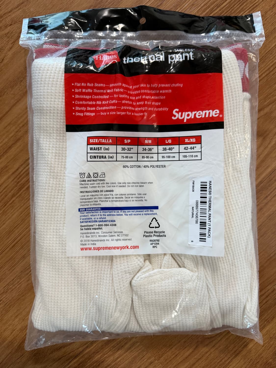 슈프림 히트택 새상품 S/P 상품이미지3