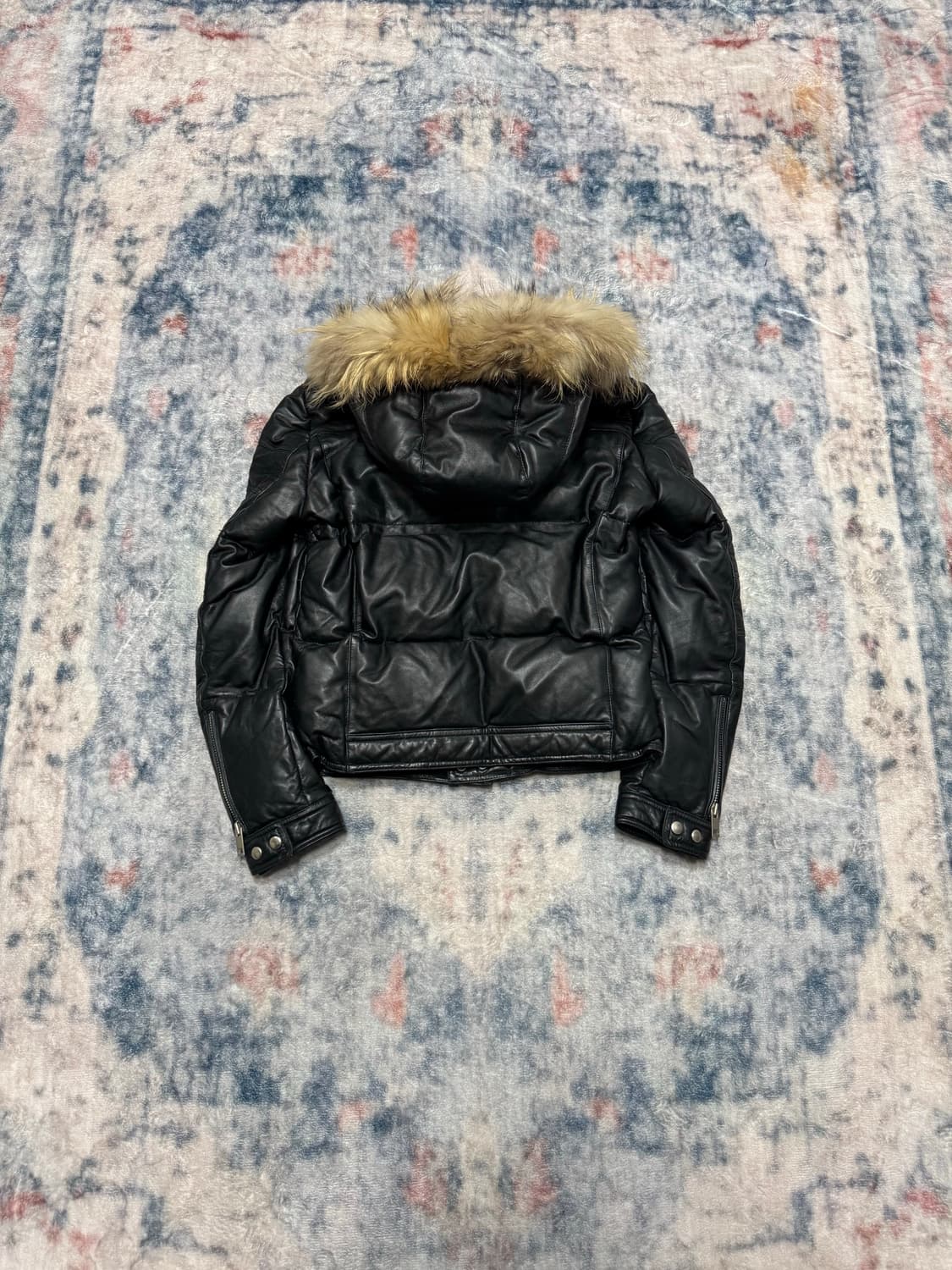 Unknown raccoon fur lamb skin down jacke 상품이미지7