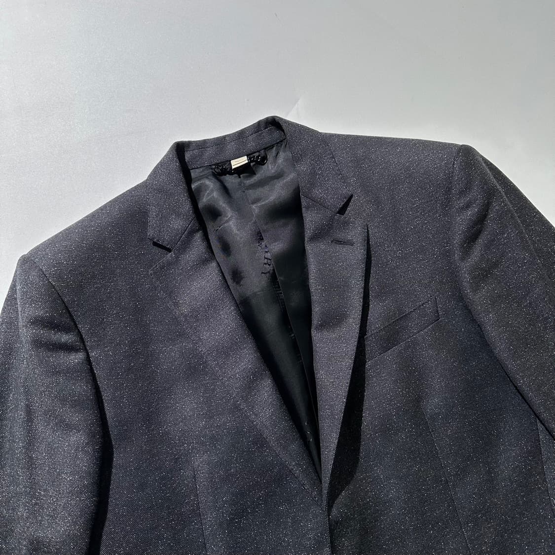 버버리 울 실크 블렌드 싱글 2B 블레이저 자켓 상품이미지3