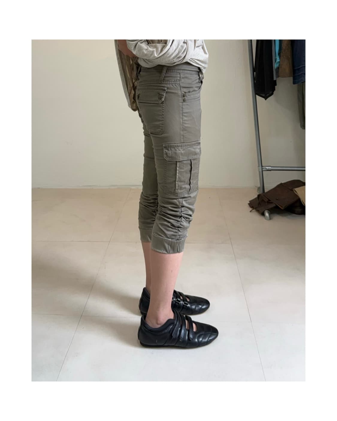 Ru jeans 셔링 하프팬츠 상품이미지2