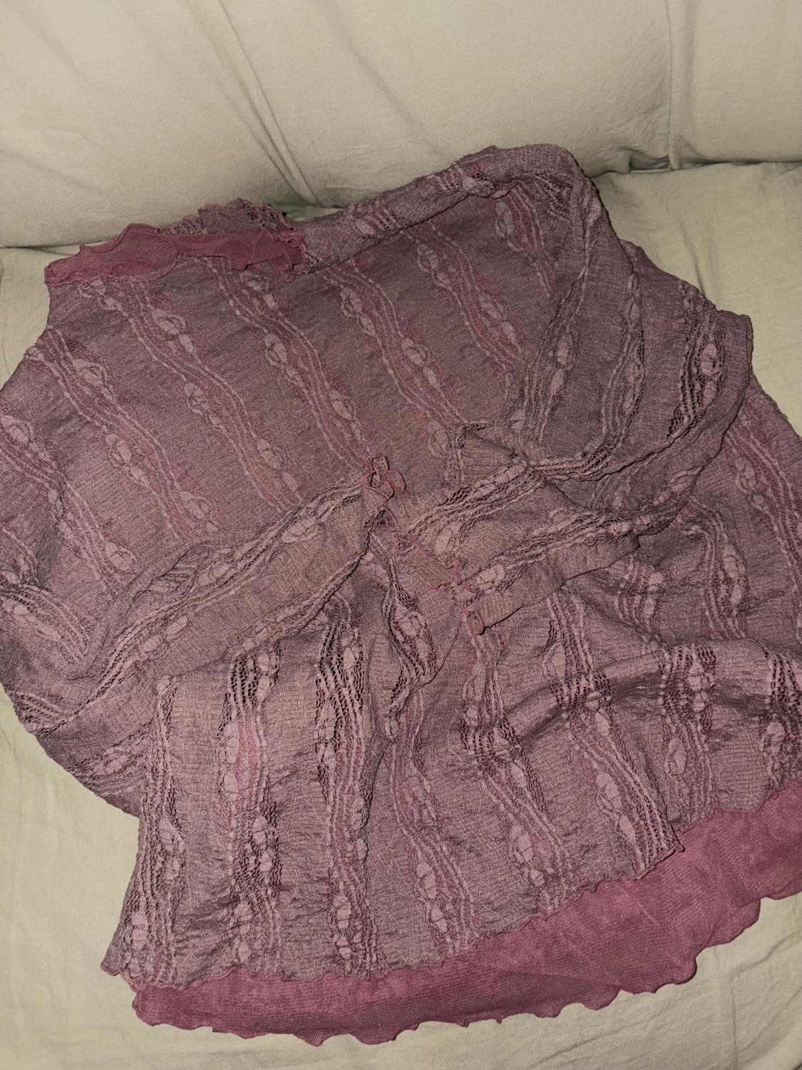 레이스 레이어드 모리걸 5부 폴라티 상품이미지4