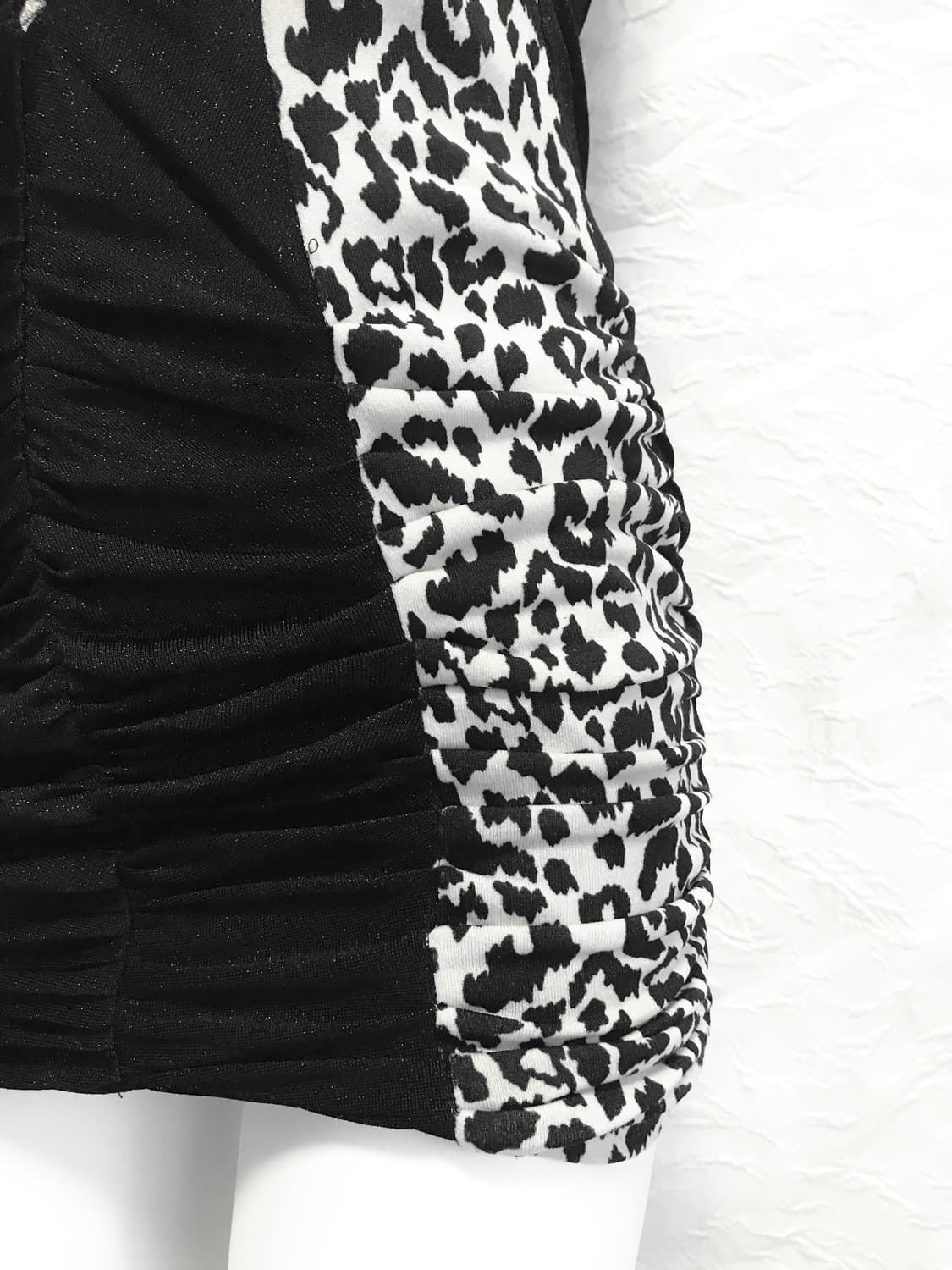 빈티지 갸루 레오파드 코르셋 셔링 원피스 상품이미지6