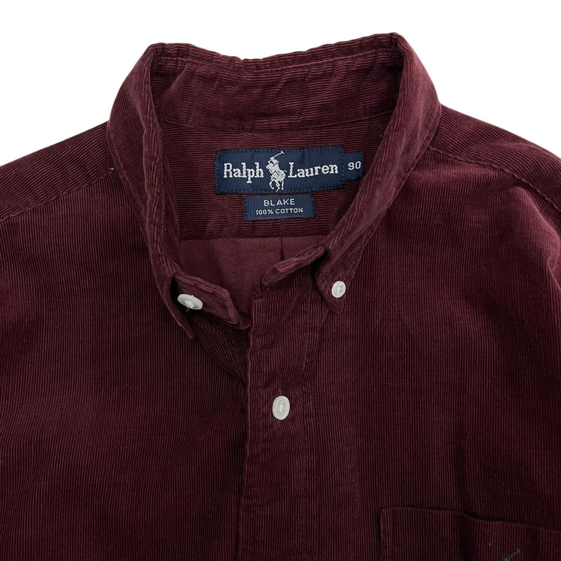 폴로 랄프로렌 그린포니 버건디 코듀로이 셔츠 90 상품이미지5