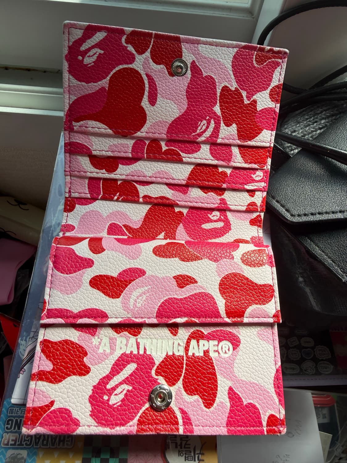 베이프 ABC 카모 지갑 핑크 상품이미지3