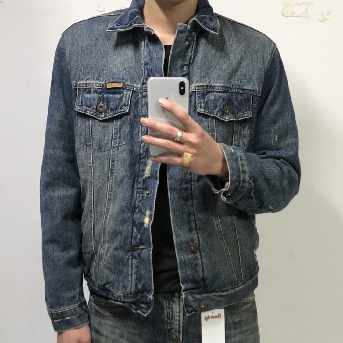 아베크롬비  Ezra fitch 데님 쉐르파 자켓  상품이미지3