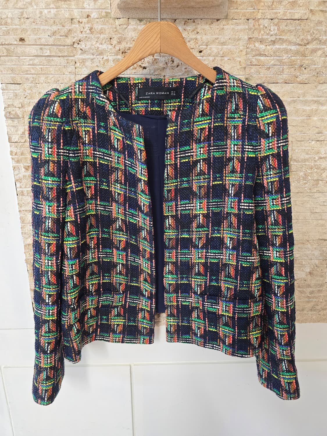 자라 우먼 트위드 재킷 M 상품이미지2