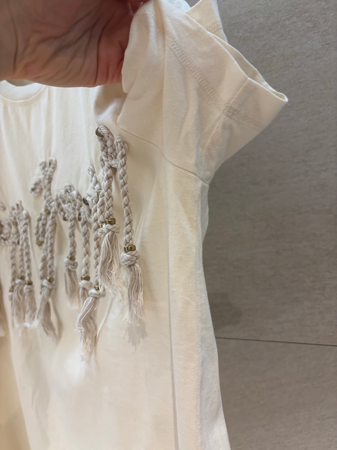 LANVIN 랑방 로프 장식 반팔 티셔츠 상품이미지4