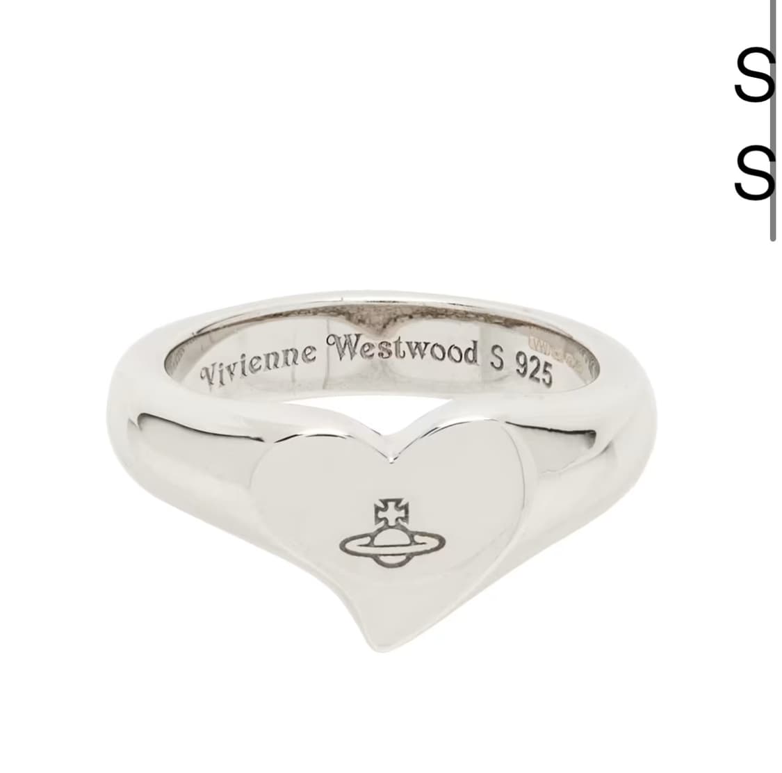 비비안웨스트우드 하트 링 반지 사이즈 7 상품이미지5