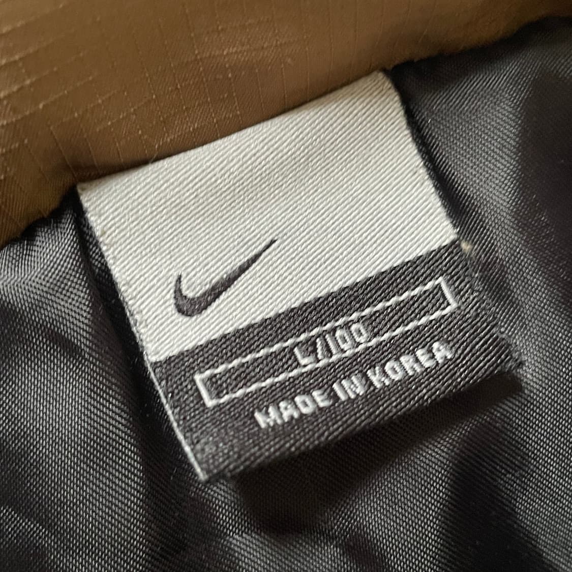 우주매물 00s 나이키 브라운 뉴챔프 패딩 올드스쿨 점퍼 L 100 상품이미지5