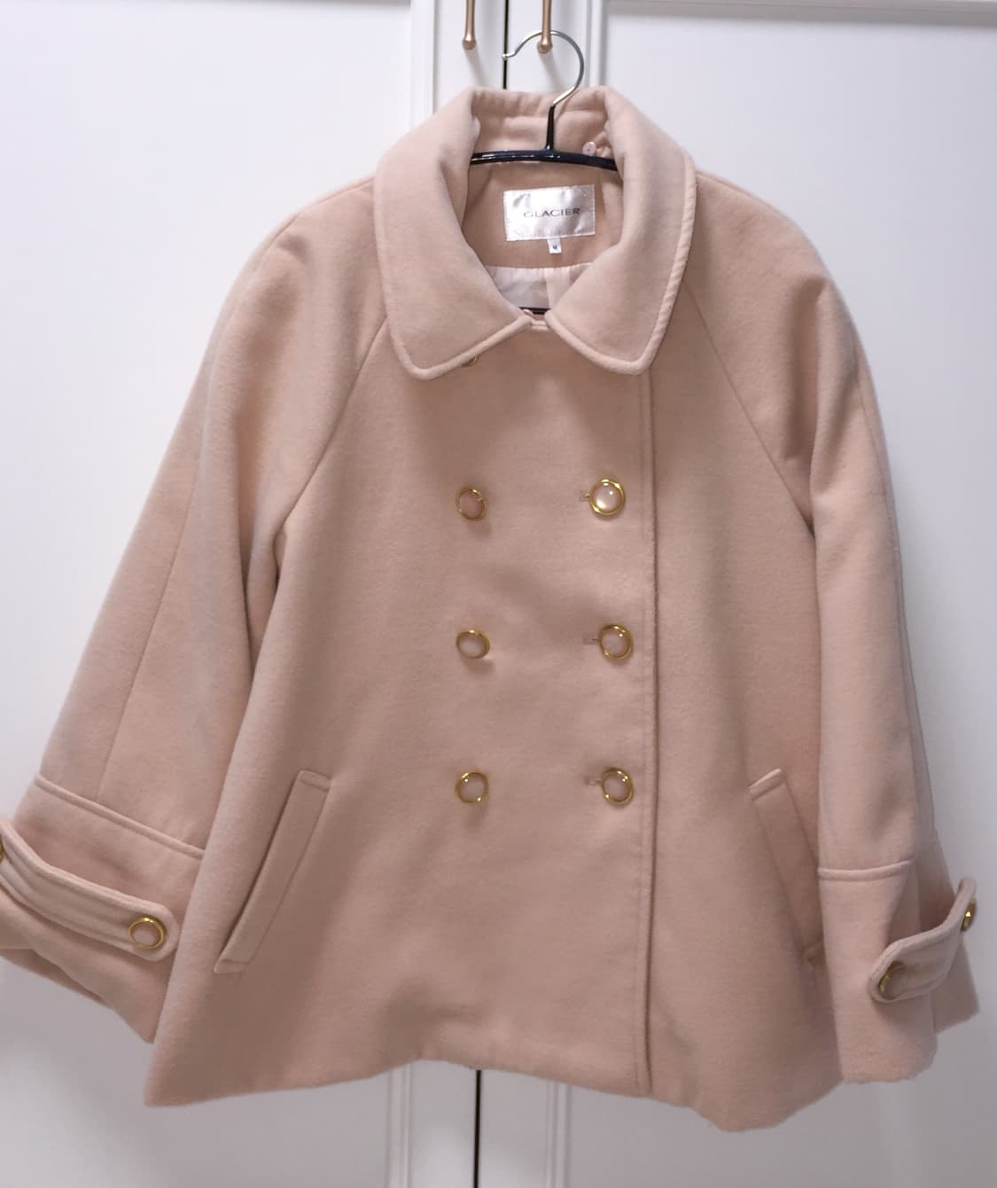 일본 빈티지 GLACIER 라떼갸루 핑크 코트 리즈리사트랄라라엑시즈팜 상품이미지2