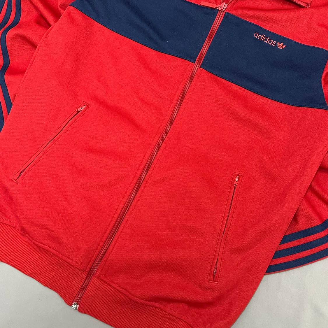 아디다스 베켄바우어 버건디/네이비라인 빈티지 져지 105 상품이미지5