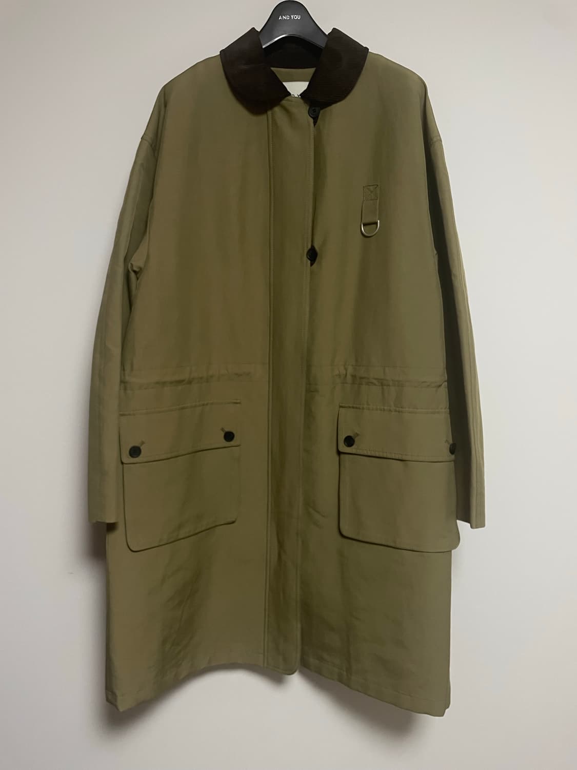 앤유 파르켄 라운드 카라 사파리 점퍼(새상품) 상품이미지4