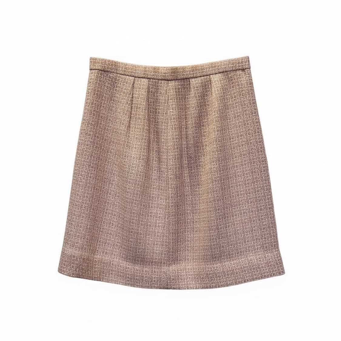 JPN VINTAGE 미니 스커트 사이드 지퍼 트위드 디테일 핑크 상품이미지1