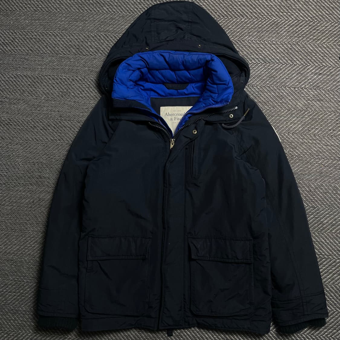 아베크롬비 y2k 자수로고 히든 패딩 야상 점퍼o 5409 상품이미지1