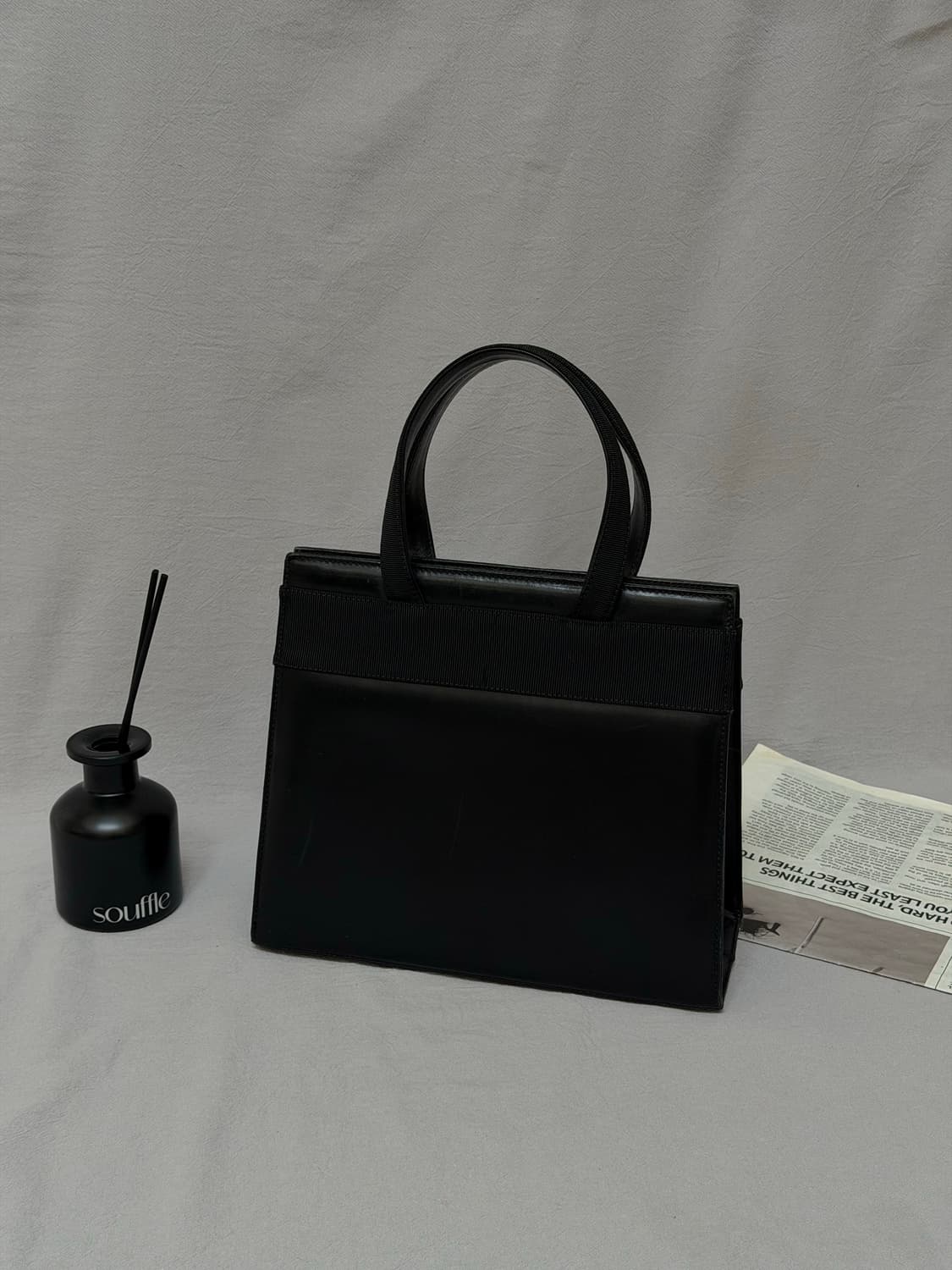 페라가모 블랙 토트백 간치니 리본 바라보우 토트백 상품이미지6