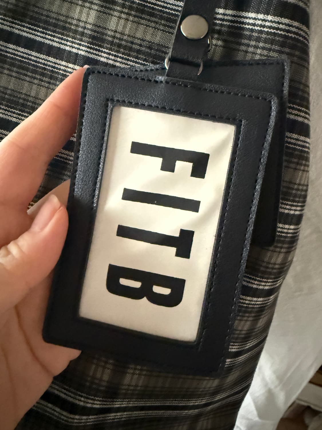 [FILLINTHEBLANK] 필인더블랭크 체크 드로우스트링 백 상품이미지8