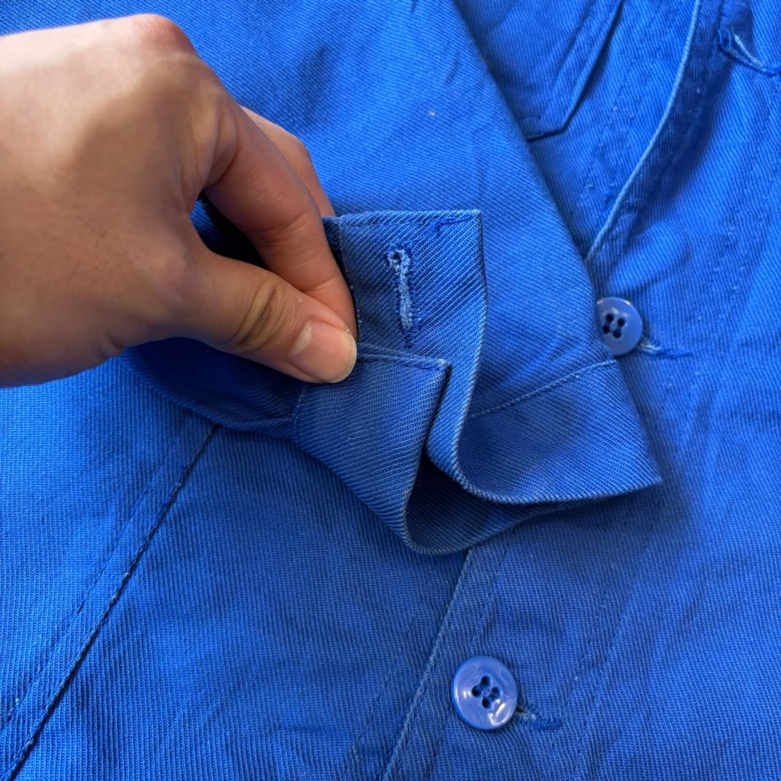 90년대 빈티지 프랑스 생산 프렌치 워크 트윌코튼 자켓  상품이미지7