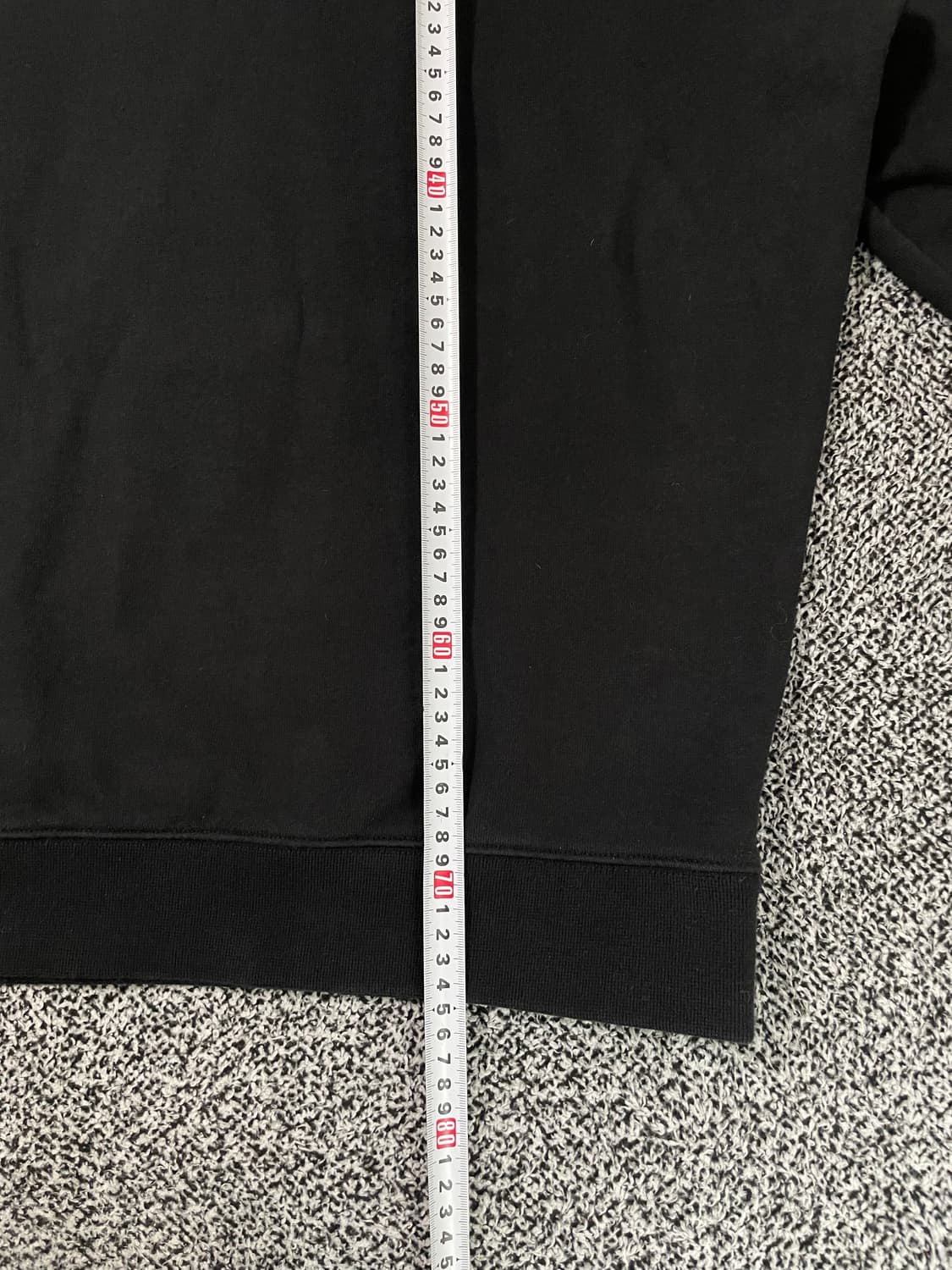 빈티지9. 퍼스널팩 기본 무지 맨투맨 스웻셔츠 블랙 상품이미지5