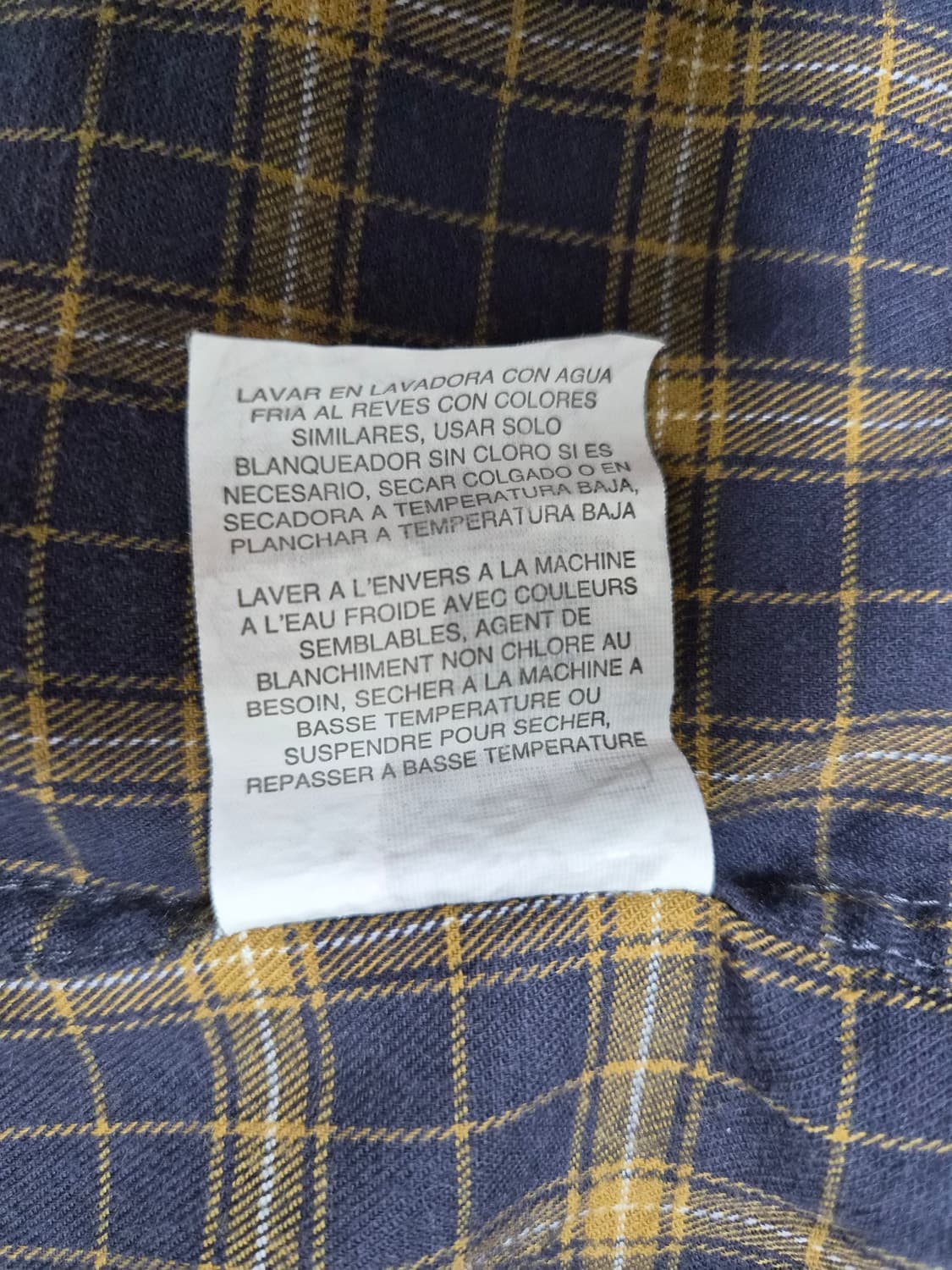 랭글러Wrangler 체크 코튼 셔츠 XL사이즈 - S286 상품이미지6