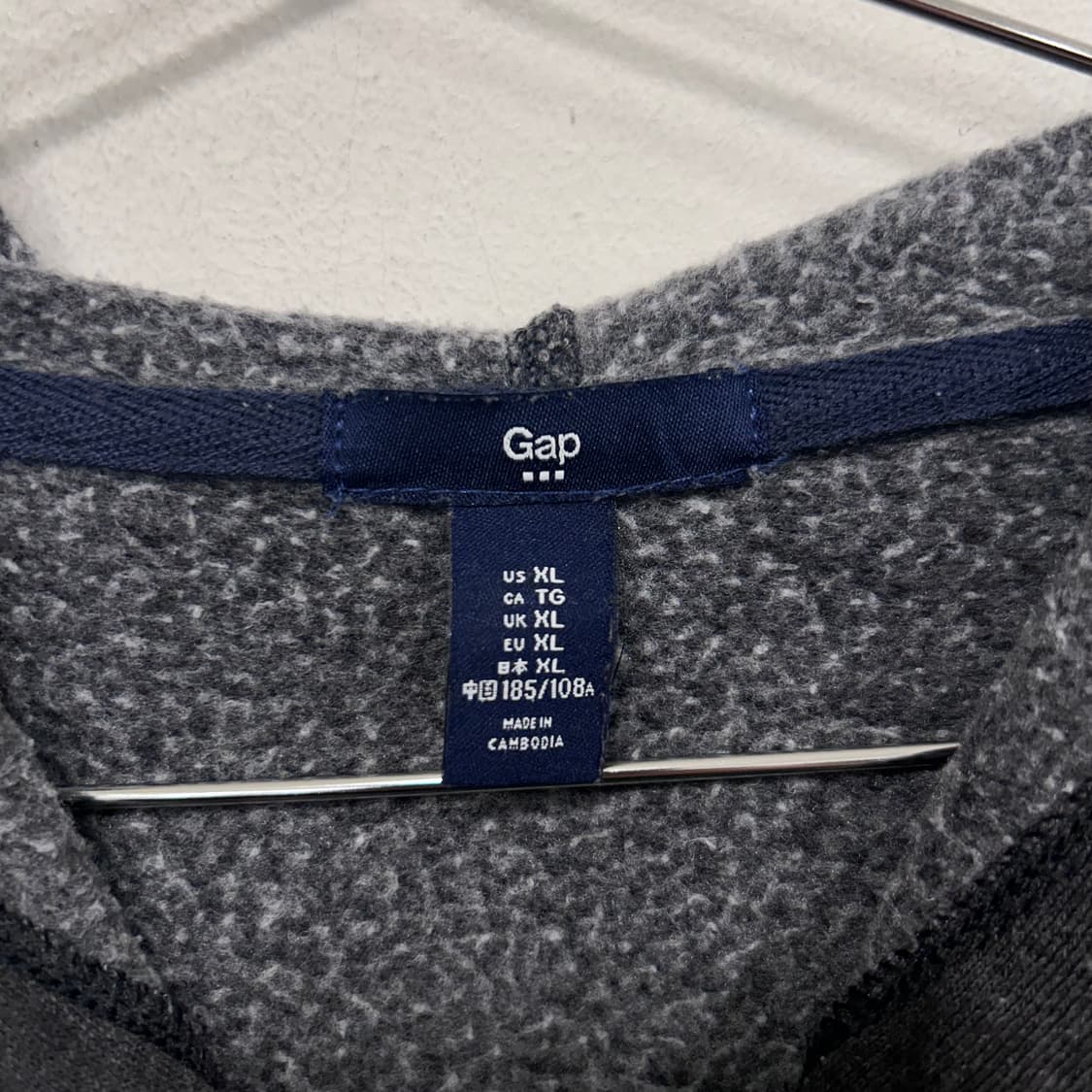 GAP 재팬 프론트로고 오버핏 후드 집업 상품이미지3