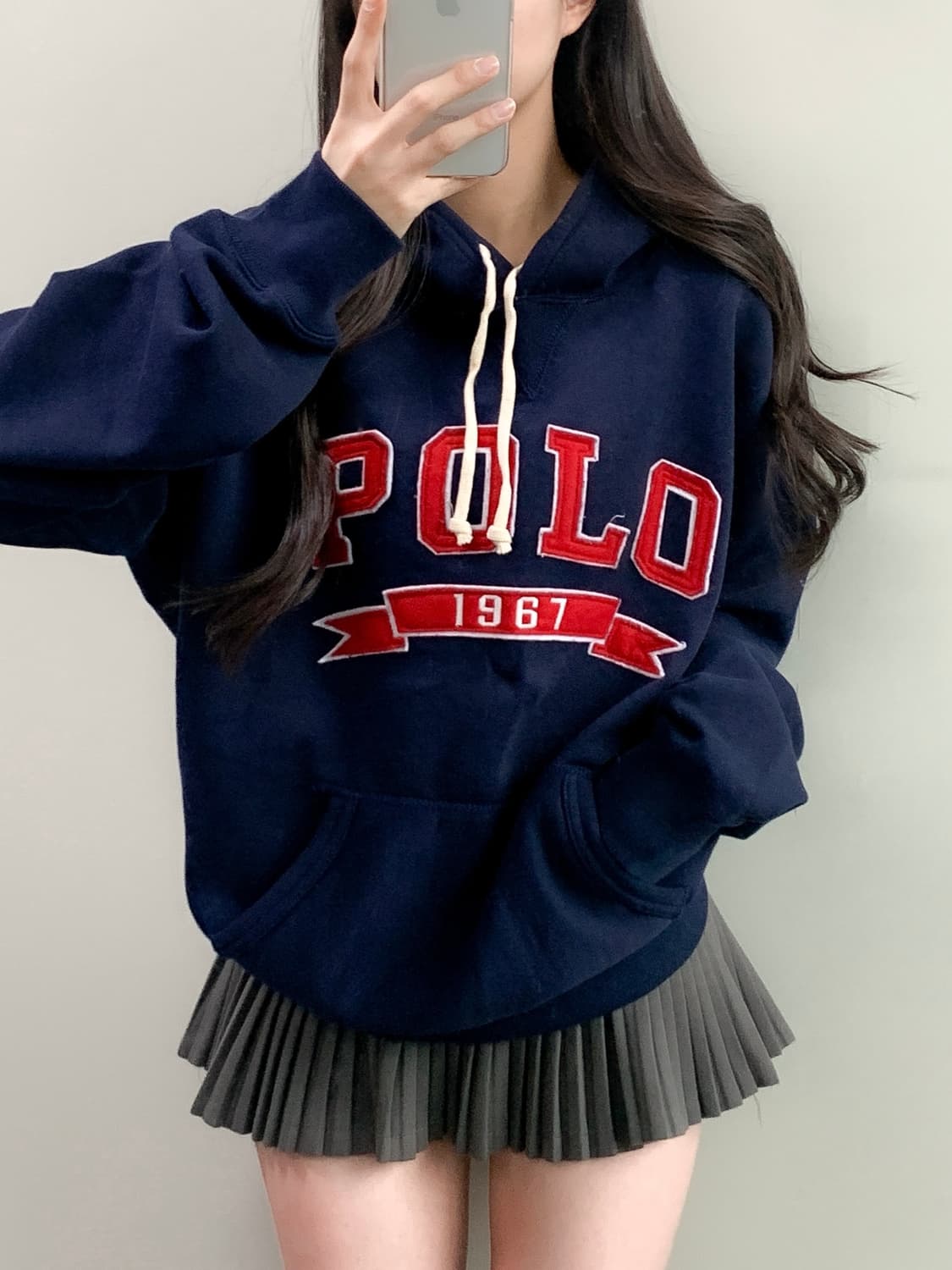 폴로 스펠아웃 후드티  상품이미지1