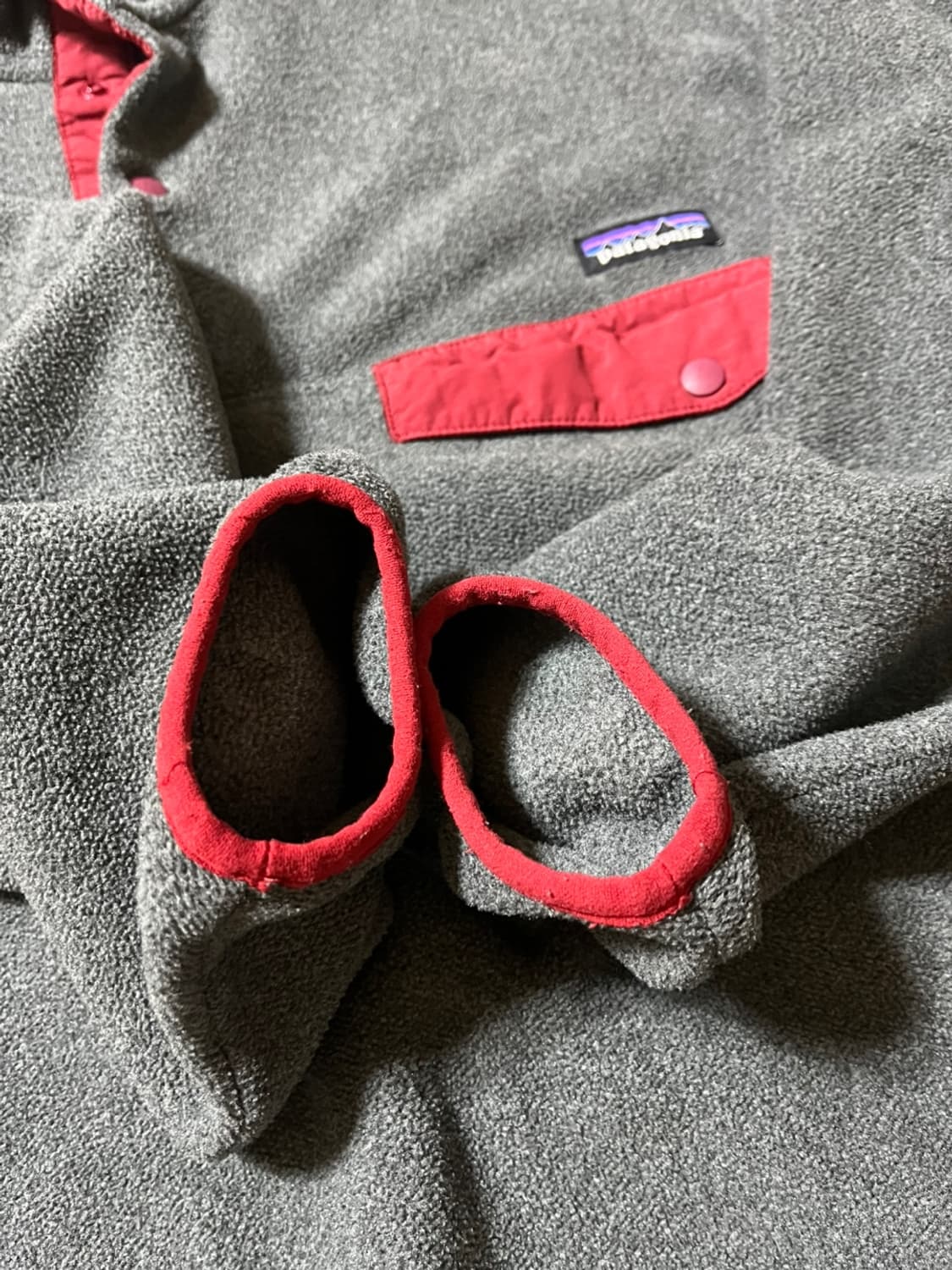 파타고니아 니켈 레드 신칠라 플리스 후리스 아노락  상품이미지2