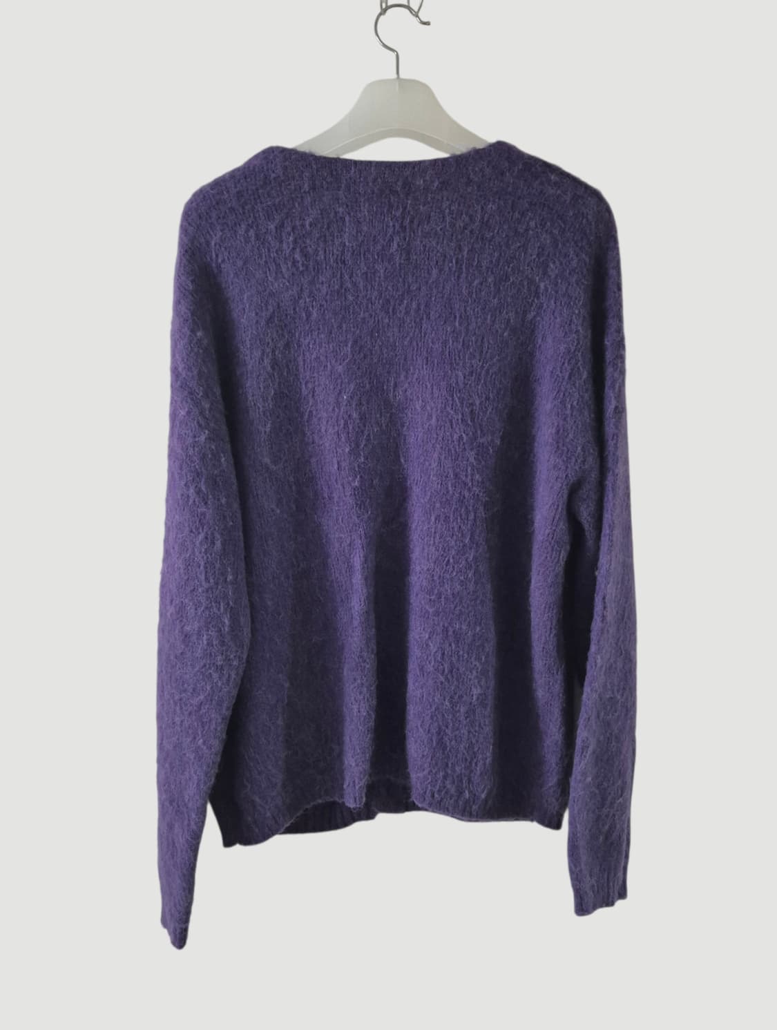 아웃스탠딩 모헤어 가디건 퍼플 자켓 상품이미지2