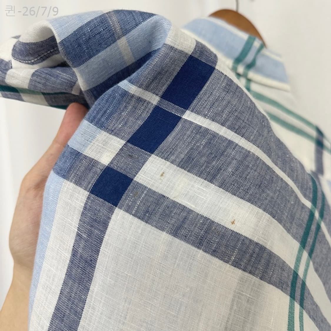 빈폴 남자 마100% 마 체크셔츠 남장 100 상품이미지8