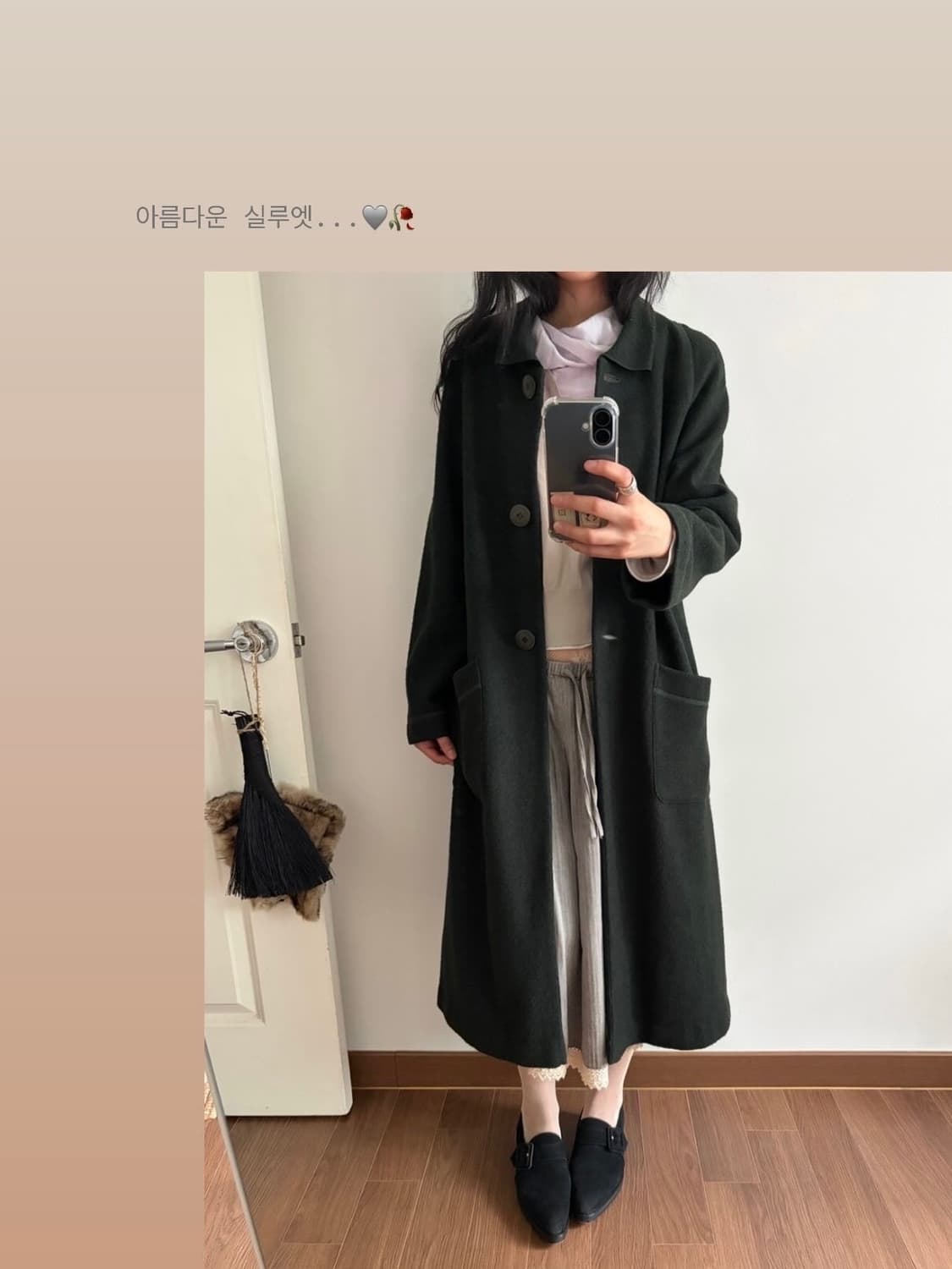 wool blended long coat 상품이미지1