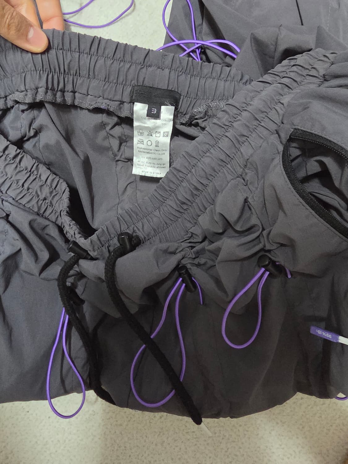 99%is 곱창팬츠/곱창바지 그레이 퍼플 3 size 상품이미지2