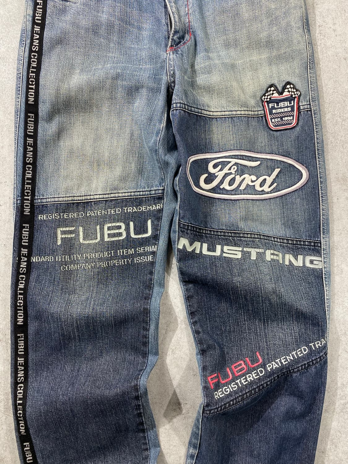 [30] 00s FUBU 후부 레이싱 루즈핏 데님팬츠 상품이미지3