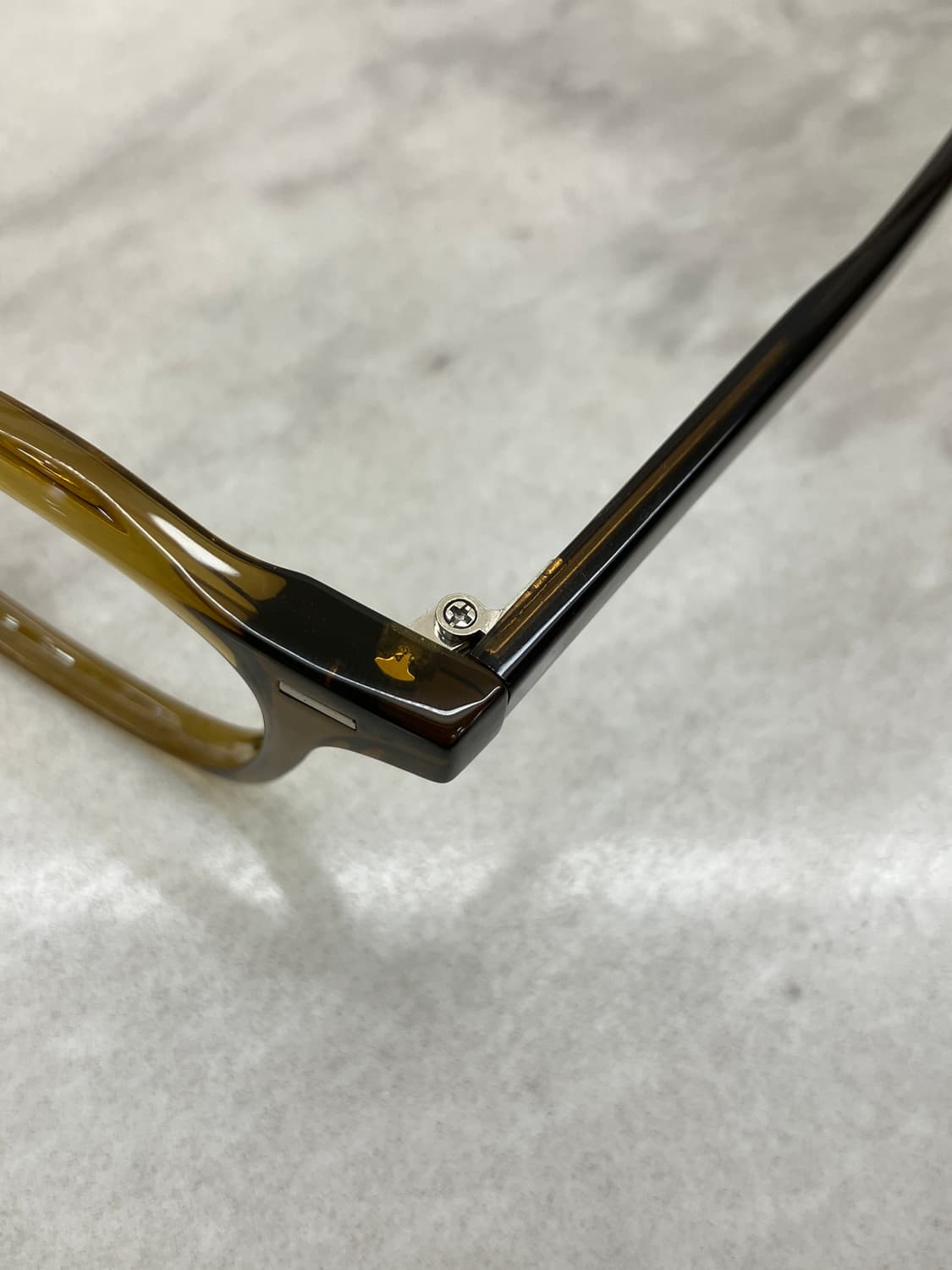 B80 KS 투명 진브라운 웰링턴 뿔테 안경6832 상품이미지2