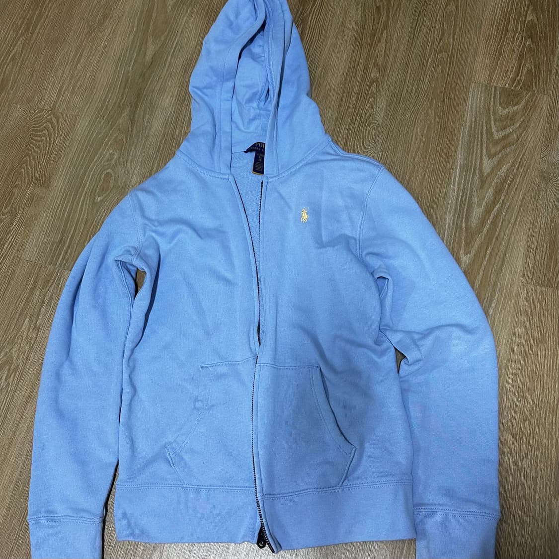 폴로랄프로렌 걸즈 블루 후드집업 슬림핏  상품이미지1