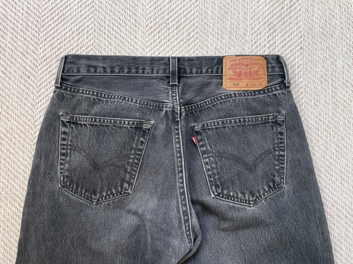 90s 리바이스 usa 501 블랙 데님팬츠 상품이미지4