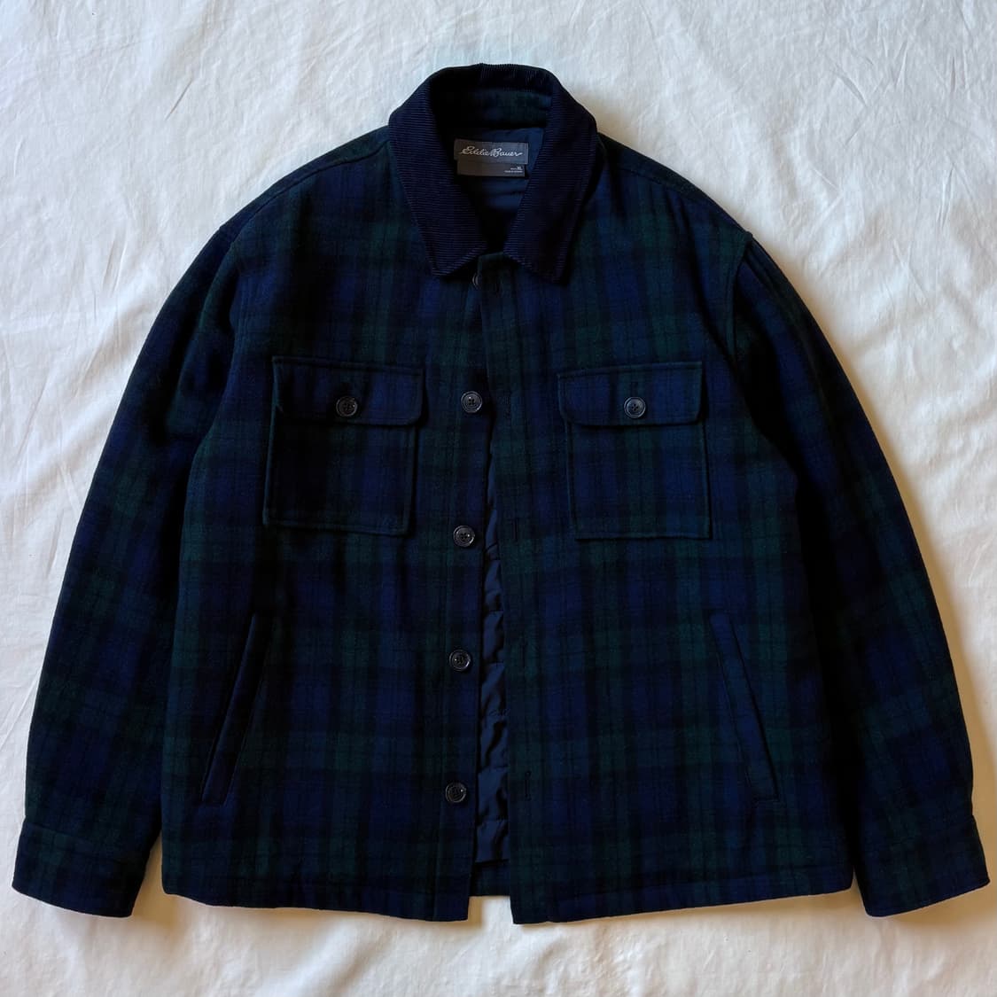 [102-105] Eddie Bauer 블랙와치 타탄 체크 자켓 상품이미지5