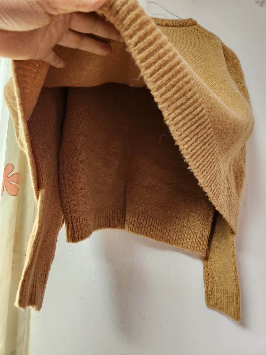 브라운 니트  망토형 스웨터 S 상품이미지3