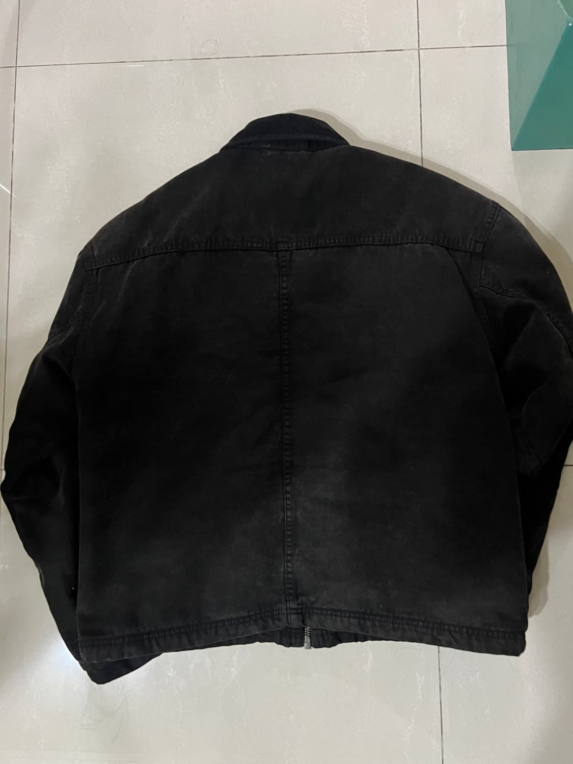 Stussy 워시드 캔버스 샵 자켓 블랙 상품이미지4