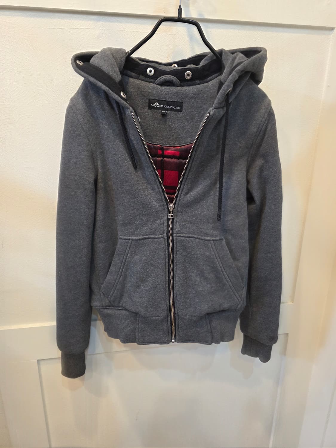 무스너클 후드집업 그레이 S사이즈 상품이미지1