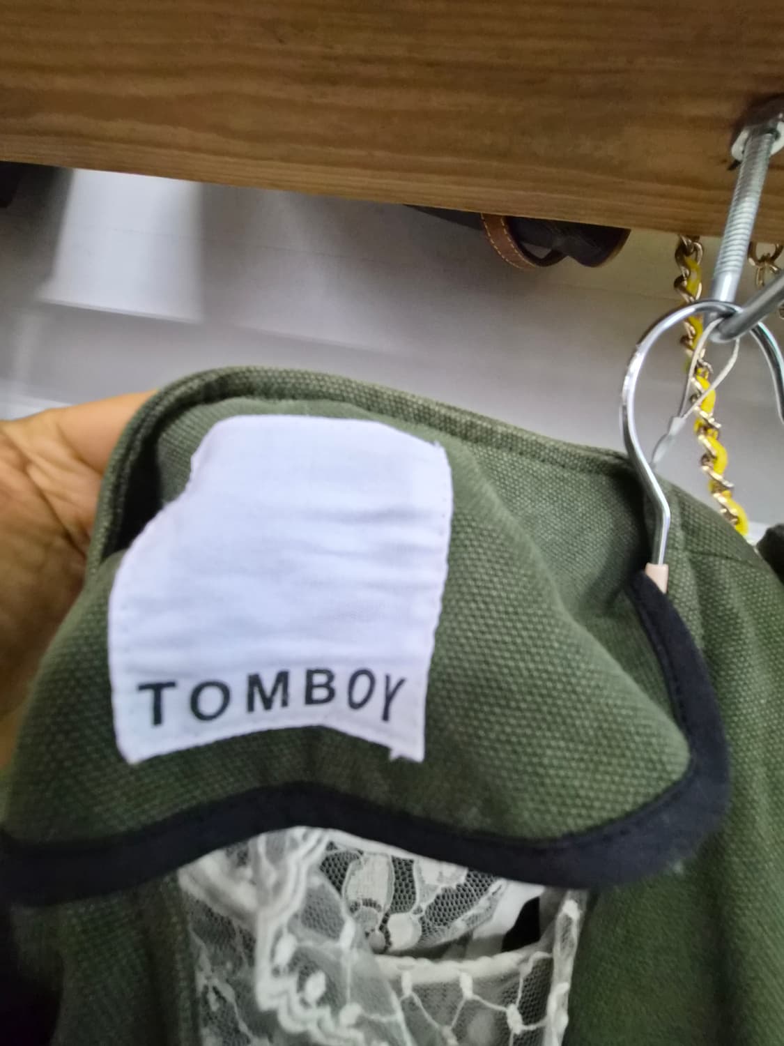 톰보이 라운드  아웃포켓 아우터. 톰보이 스판팬츠 상품이미지4