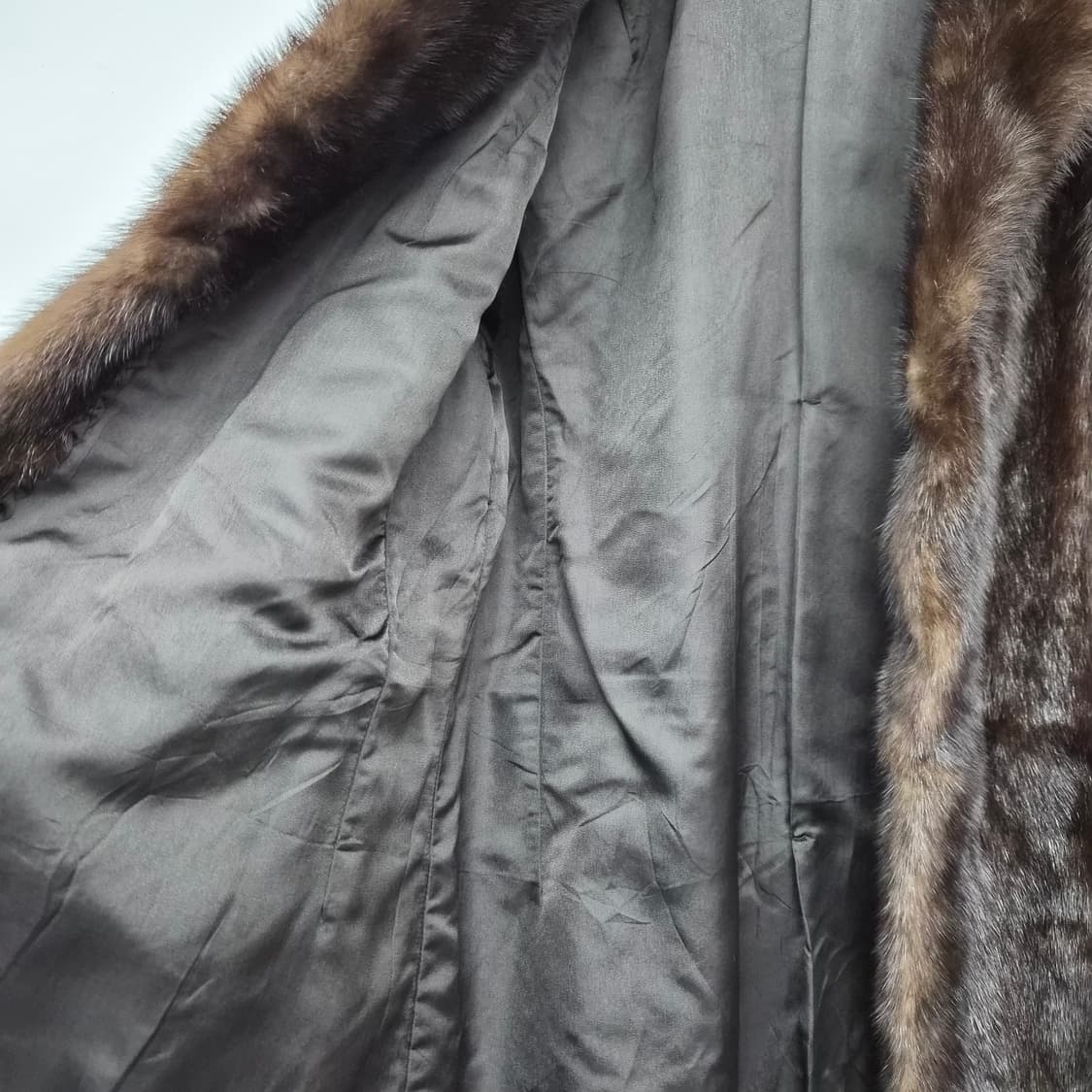 밍크 털 코트 브라운 여성 M 상품이미지5